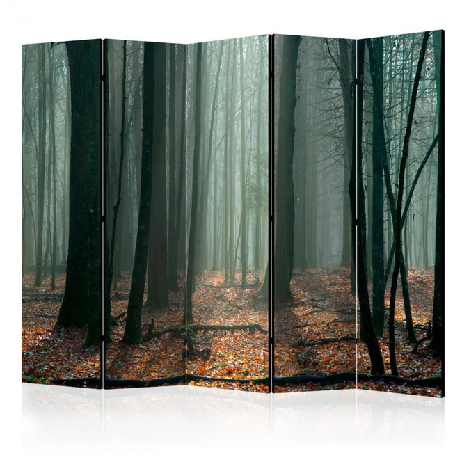 Paravent, Raumteiler freistehend, Trennwand - Witches' forest II, 5-teilig - einseitig bedruckt - 225 x 172 cm