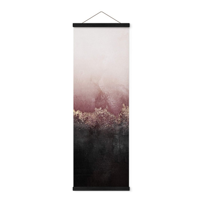 Stoffbild Fredriksson - Rosa Himmel - Panorama
