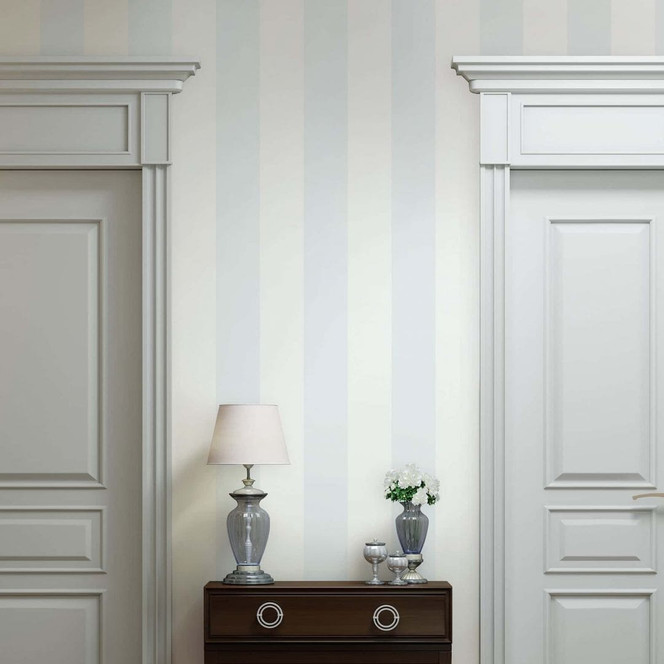 Vliestapete Blockstreifen Streifen Modern in Blau