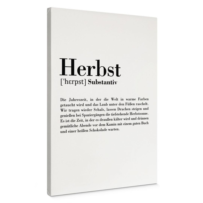 Leinwandbild Grammatik - Herbst