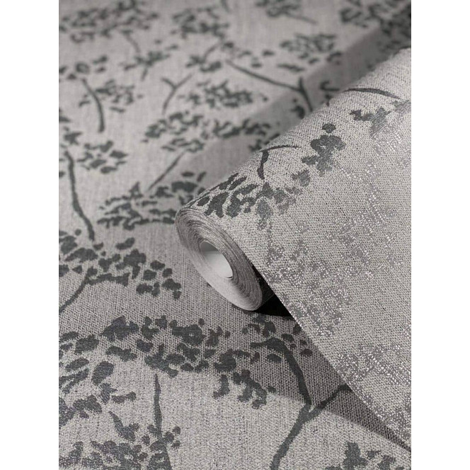 Vliestapete Struktur Modern in Grau 