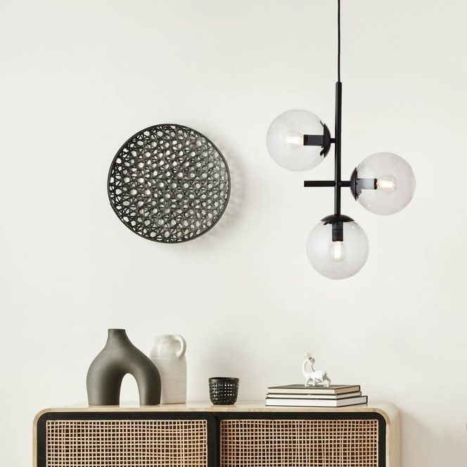 Pendelleuchte Amina, grau, 150.3 x 35.2 cm, Metall Deckenlampe