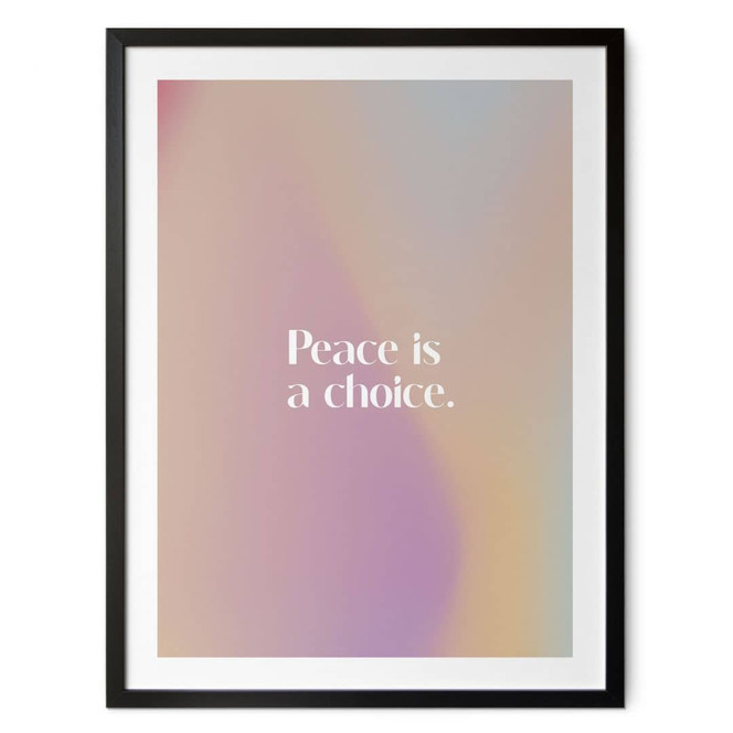 Poster Peace is a choice - Treechild