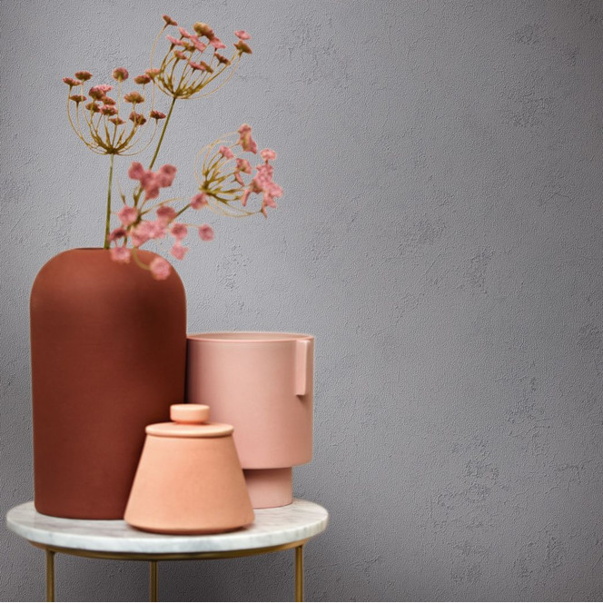 Vliestapete in moderner Putzoptik grau Struktur