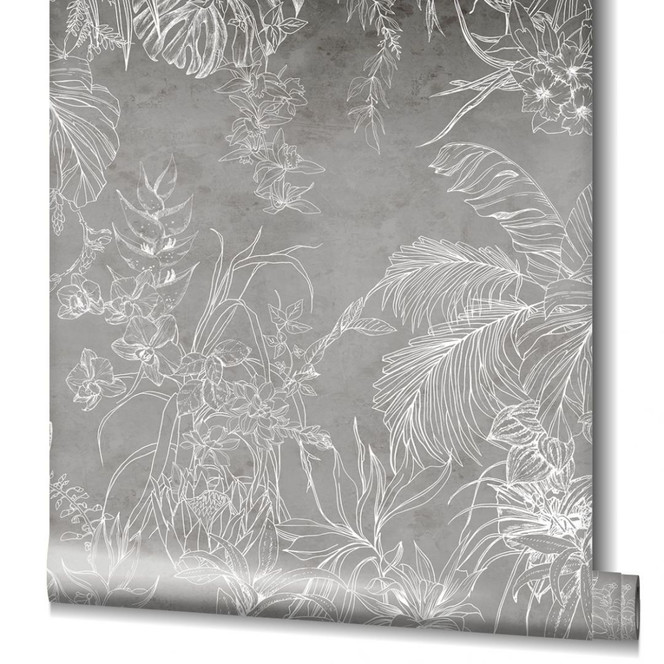 Fototapete Braun Floral für Wohnzimmer Schlafzimmer 2.70 x 2.12 cm