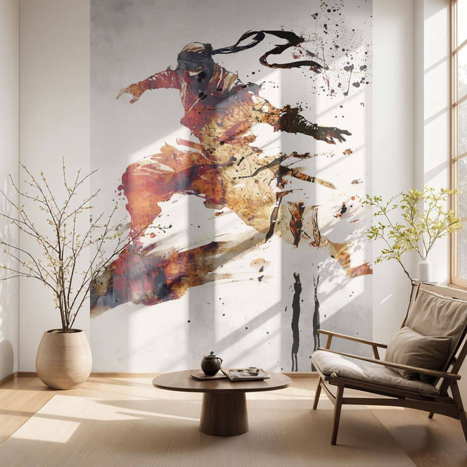 Fototapete Jugendzimmer - Fliegender Ninja - Kulik