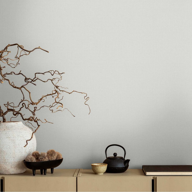 Unitapete Grau - Vliestapete mit feiner Struktur und dezenter Eleganz