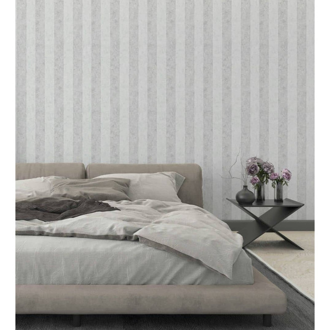 Vliestapete Grau Streifen für Wohnzimmer Schlafzimmer Küche marburg Tapete