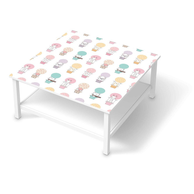 Klebefolie IKEA Hemnes Tisch 90x90cm - Flying Animals- Bild 1