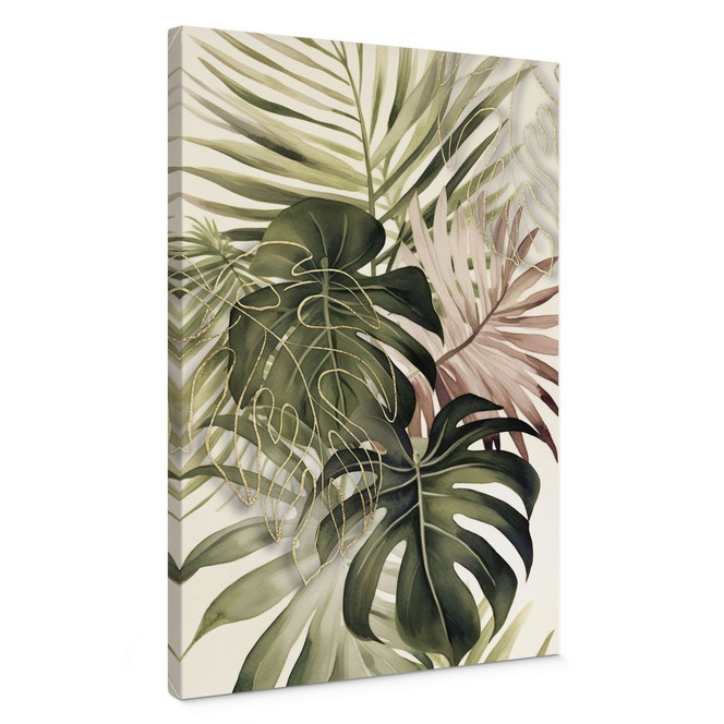 Leinwandbild Tropische Blätter Boho - Haase