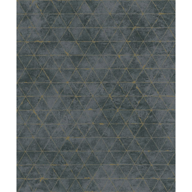 Vliestapete mit kleinen Dreiecken anthrazit Grafisch