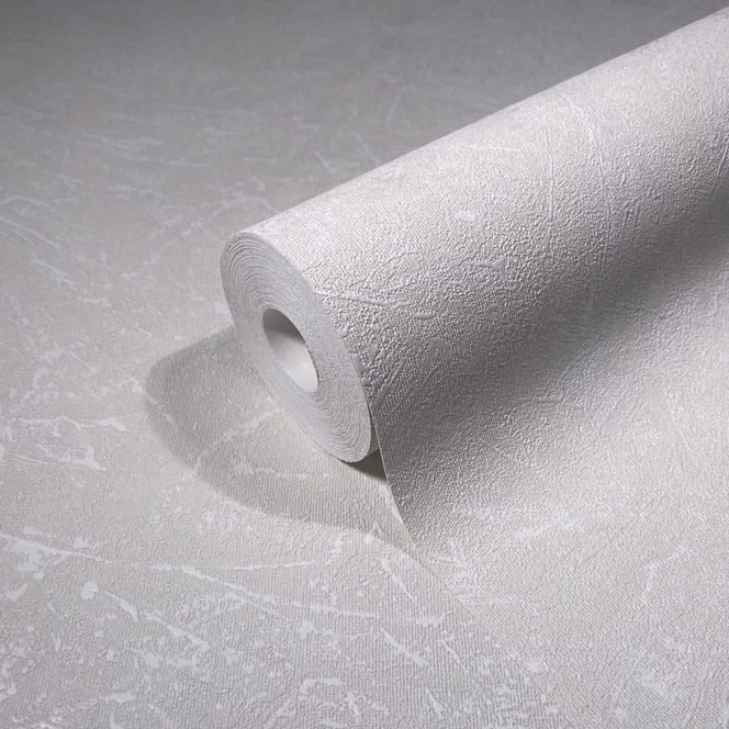 Vliestapete mit textiler Putzoptik beige Struktur