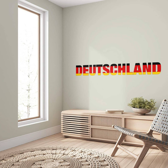 Wandtattoo Deutschland Schriftzug