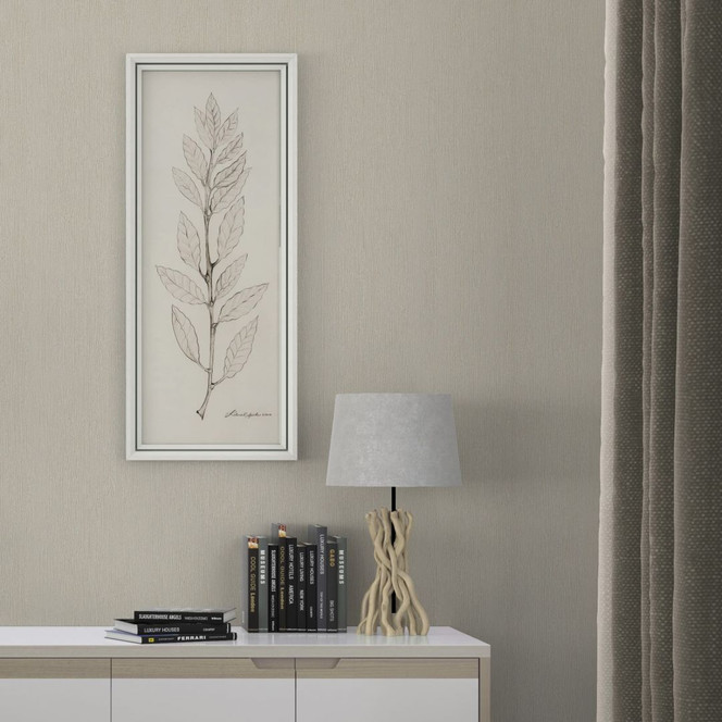 Vliestapete in Textiloptik mit strukturierter Oberfläche beige Uni