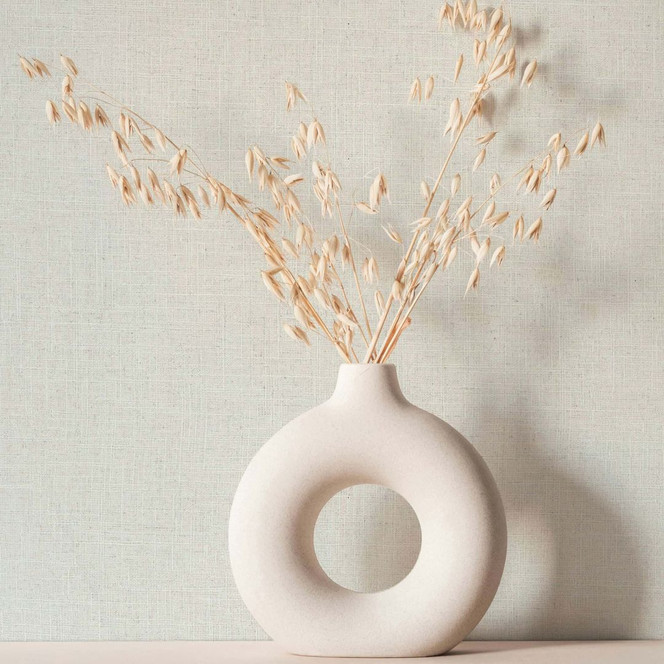 Vliestapete Strukturiert Uni Modern matt in Beige , Küche