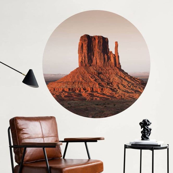 Wandtattoo Felsformation in Monument Valley - Hugonnard - Rund