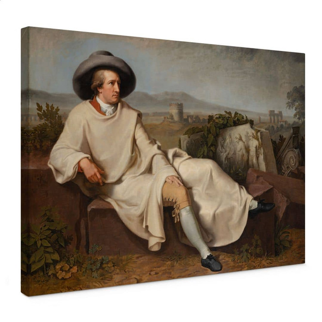 Leinwandbild Tischbein - Goethe in der römischen Campagna