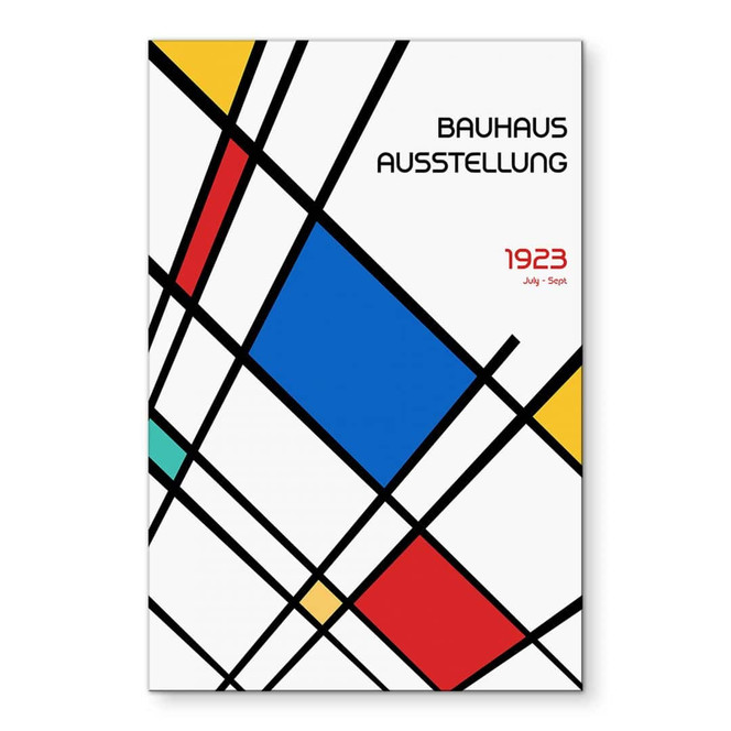 Wandbild Retro Bauhaus Ausstellung 1923 - Retrodrome - Alu-Dibond