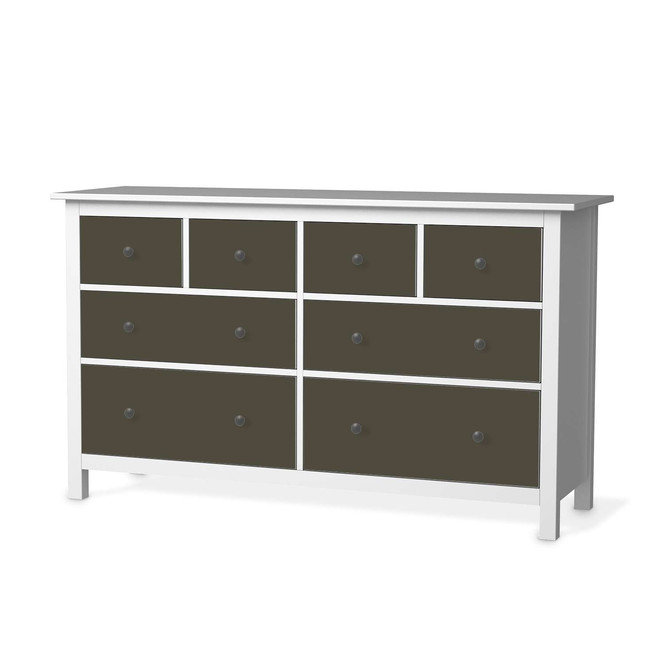 Möbelfolie IKEA Hemnes Kommode 8 Schubladen - Braungrau Dark- Bild 1