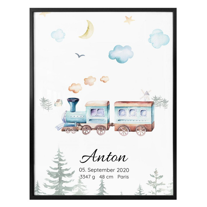 Personalisiertes Poster Kvilis - Lokomotive