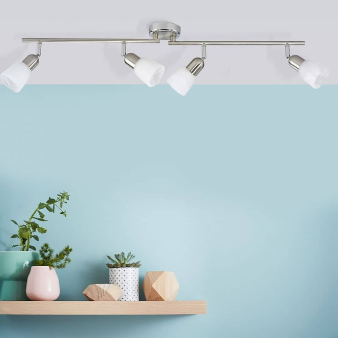 Deckenleuchte Noemi, silber, 13 x 70 cm, Metall Strahler