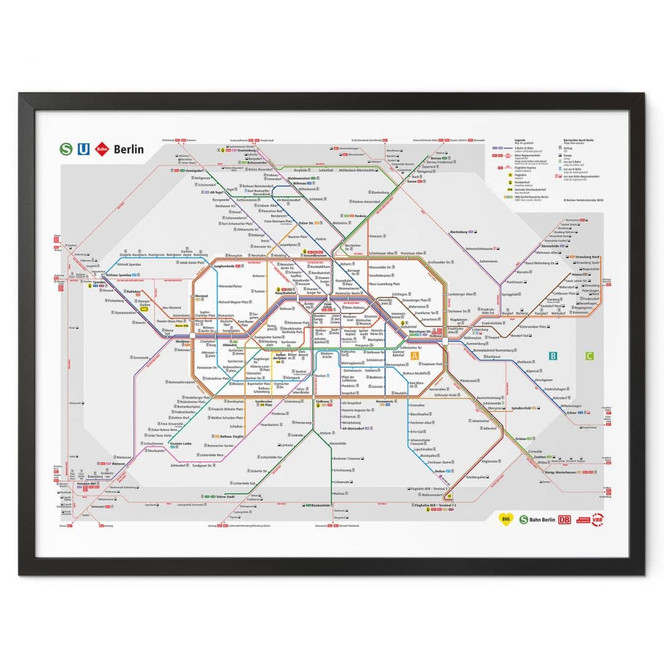 Poster BVG Berlin - Netzplan Berlin