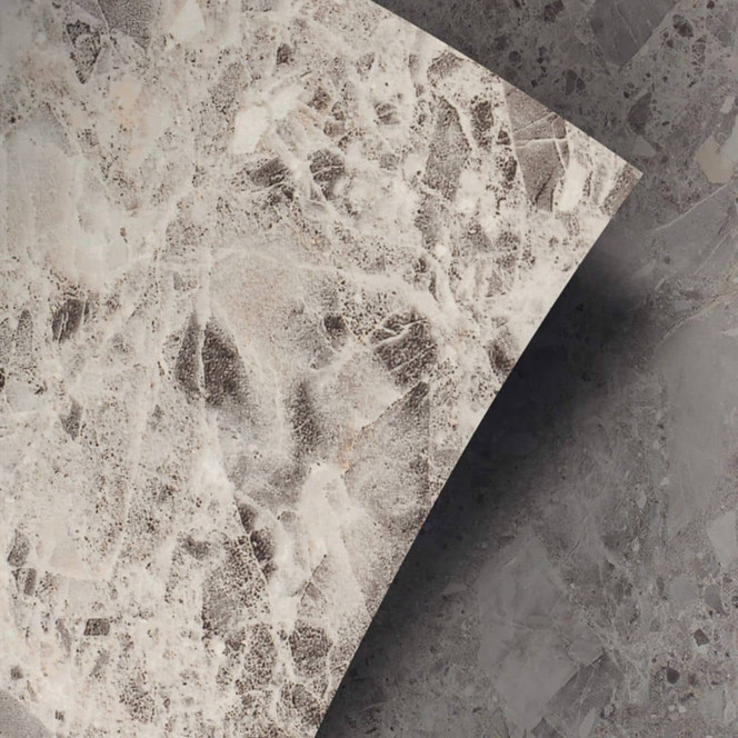 Klebefolie Steinoptik, Terrazzo dunkel - Möbelfolie, Küchenrückwand, Badfolie, Fliesenaufkleber