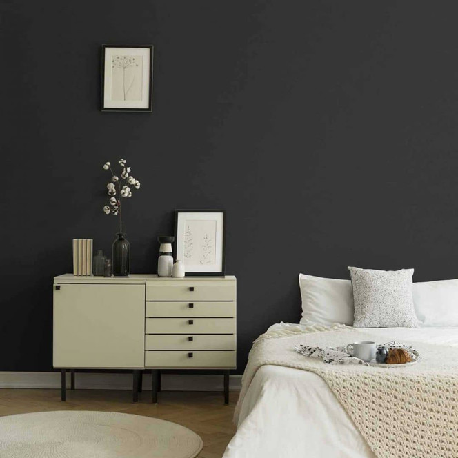 A.S. Création Vliestapete Ethnic Origin Tapete Uni schwarz