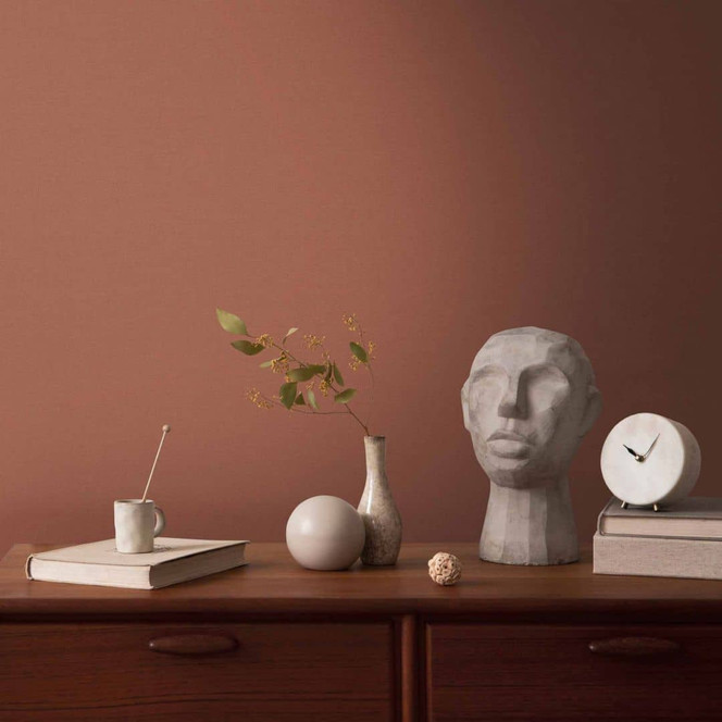 Vliestapete Rot einfarbig modern von A.S. Creation Uni-Tapete leicht strukturiert matt