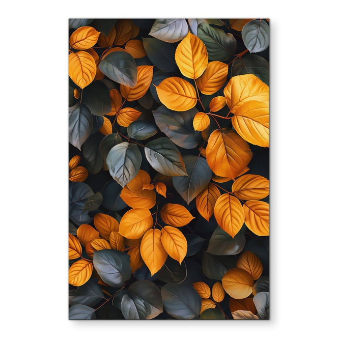 Wandbild Leuchtende Blätterpracht im Herbst - Jaszke - Alu-Dibond