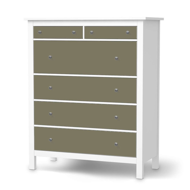 Klebefolie IKEA Hemnes Kommode 6 Schubladen - Braungrau Light- Bild 1