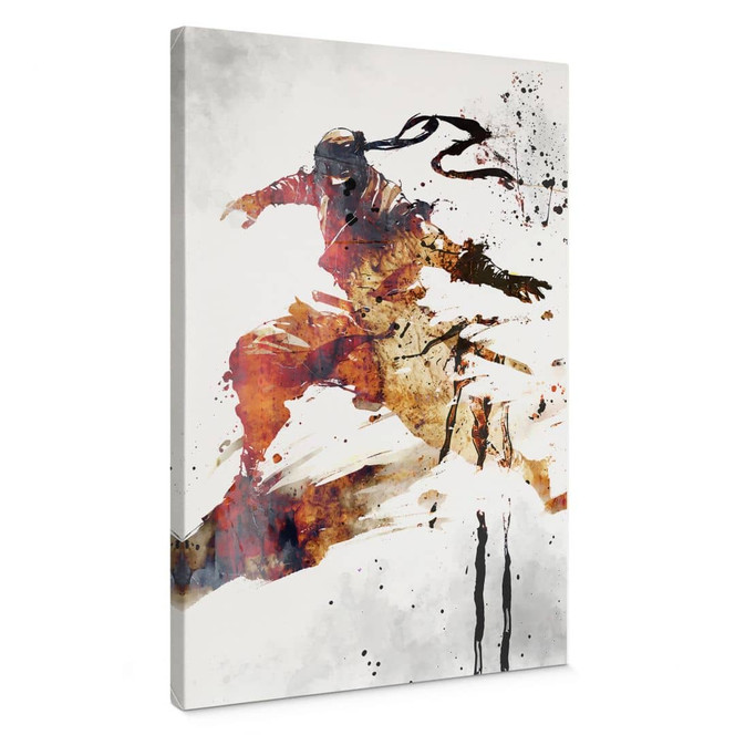 Leinwandbild Fliegender Ninja - Kulik