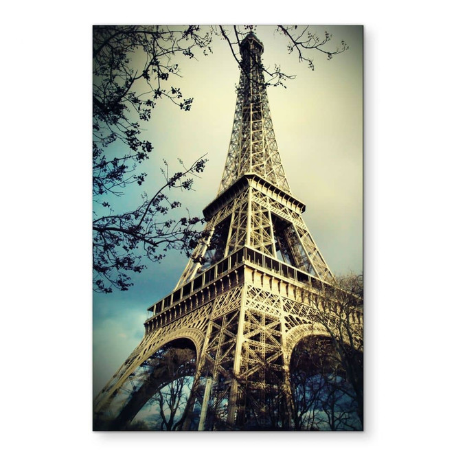 Wandbild Paris Eiffelturm - Alu-Dibond
