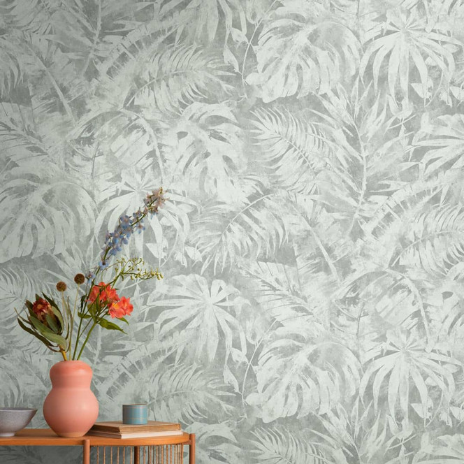 COSMOPOLITAN Fototapete Dschungel Blätter Grün Natur - Vliestapete Palmen-Design