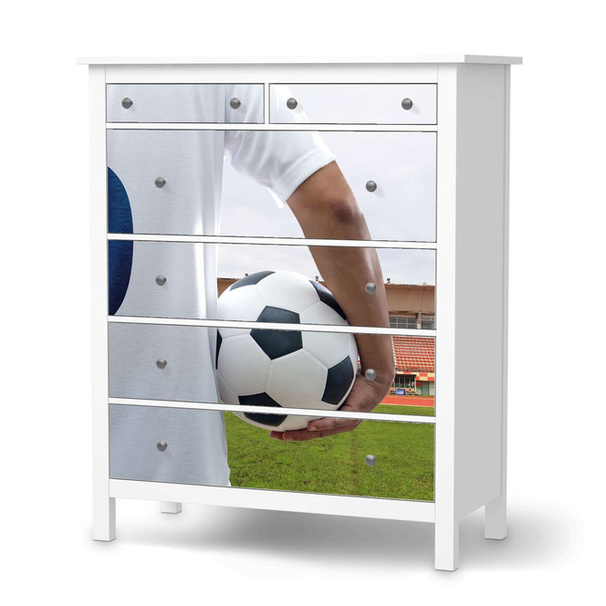 Klebefolie IKEA Hemnes Kommode 6 Schubladen - Footballmania- Bild 1
