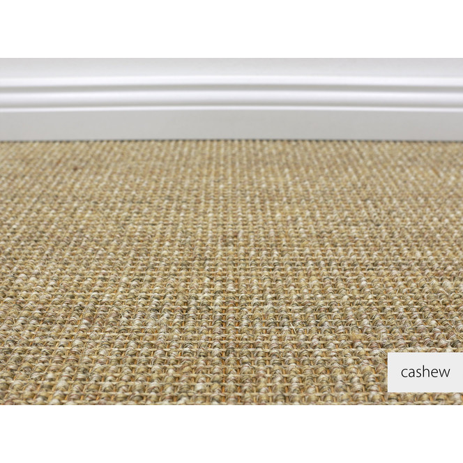 Diego Sisal Teppichboden Meterware in Cashew