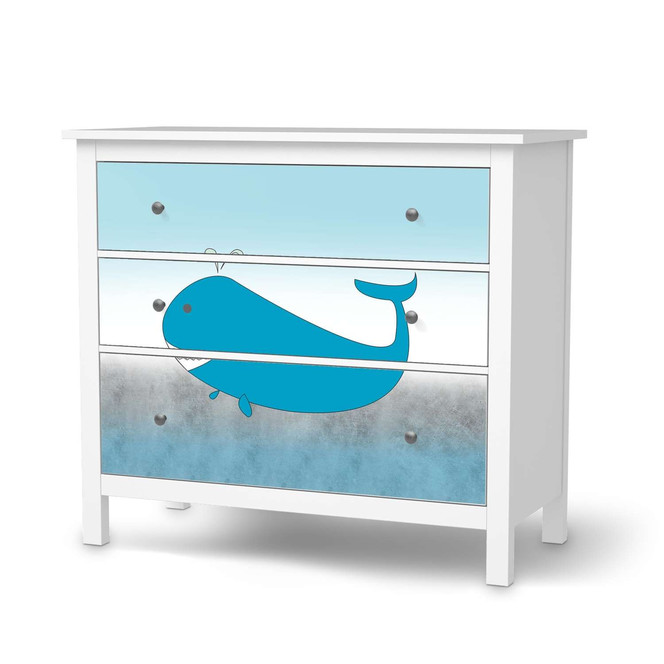 Möbelfolie IKEA Hemnes Kommode 3 Schubladen - Herr Wal- Bild 1