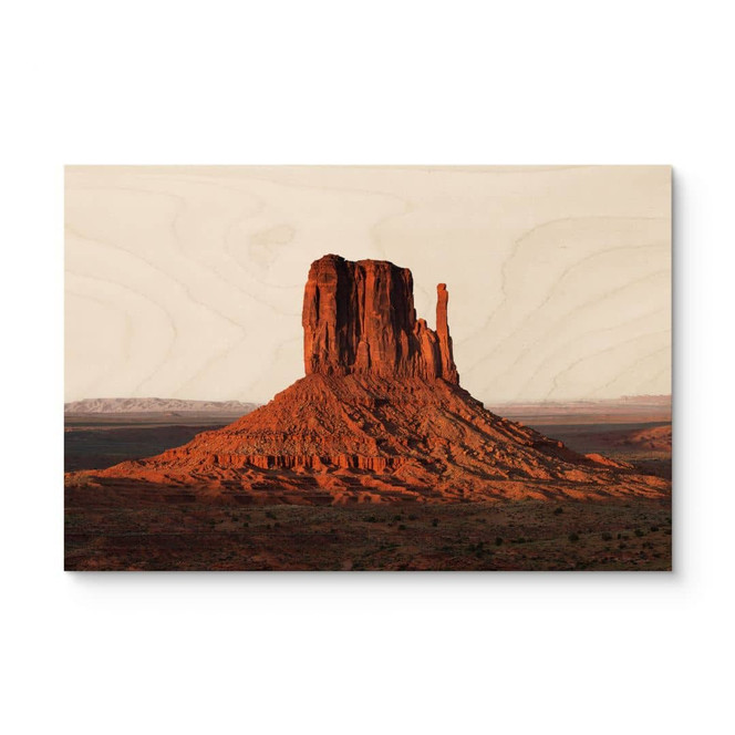 Holzbild Felsformation in Monument Valley - Hugonnard