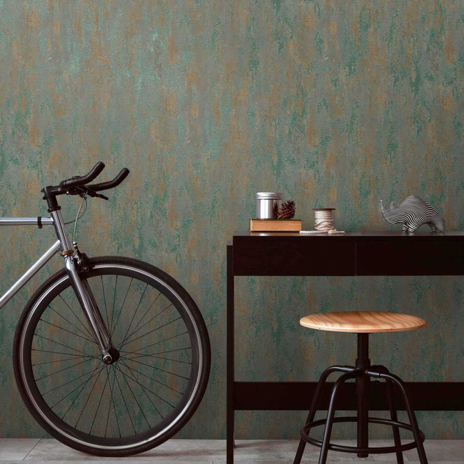 A.S. Création Vliestapete Havanna Vintagetapete braun, grün, metallic