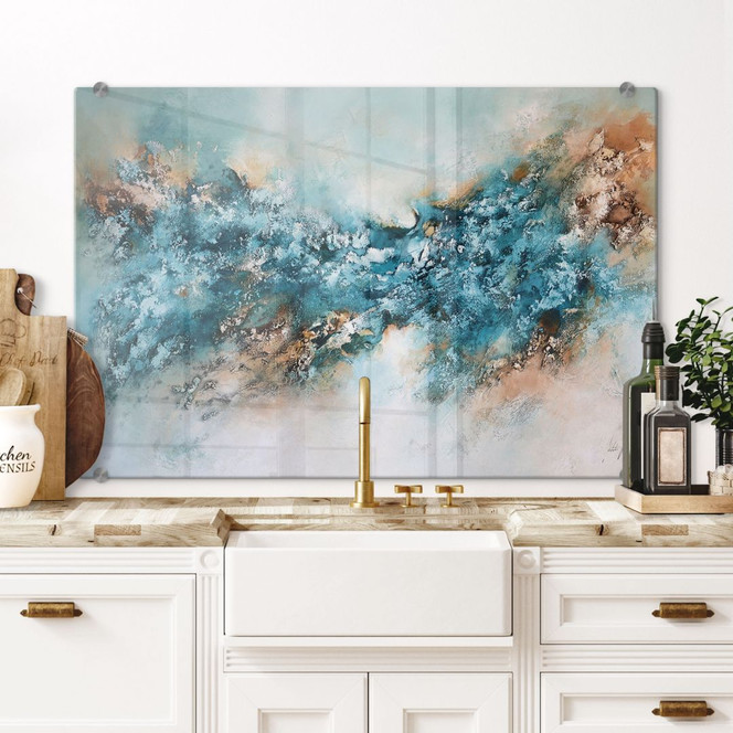 Spritzschutz Abstrakte Eis Komposition - Fedrau