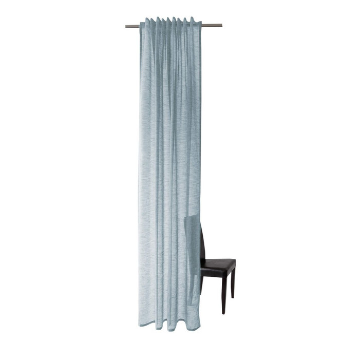 Homing Fertigschal mit verdeckten Schlaufen Oskar aqua - 2.45 x 1.4m - Bild 1