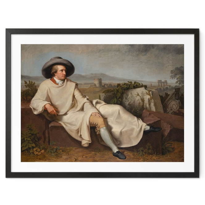 Poster Tischbein - Goethe in der römischen Campagna