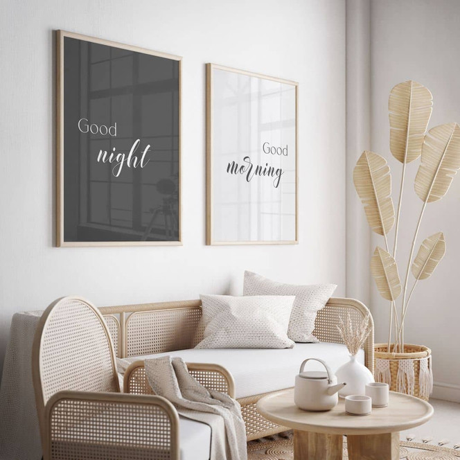 Poster Set Good morning & Good night (2-teilig)