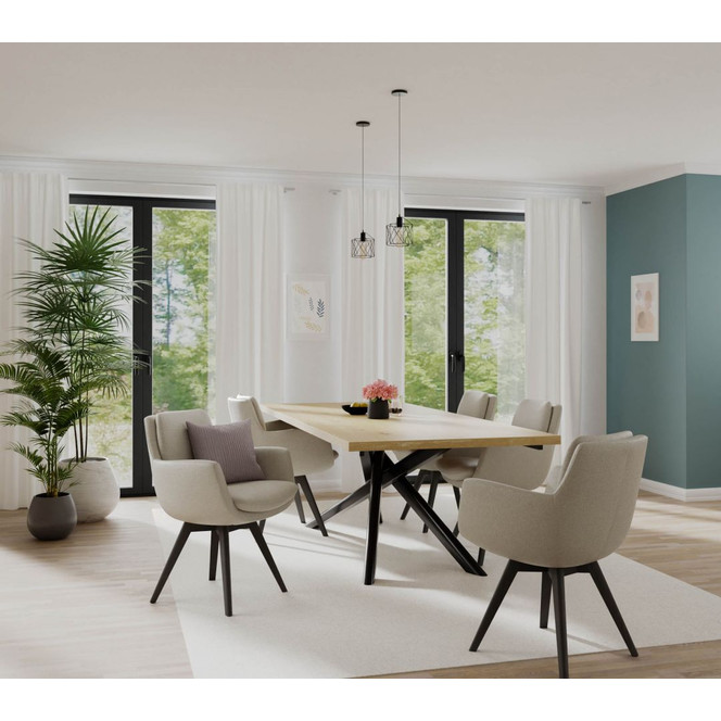 Homing Vorhang mit verdeckten Schlaufen Galdin weiss - 2.45x1.4m - Bild 1