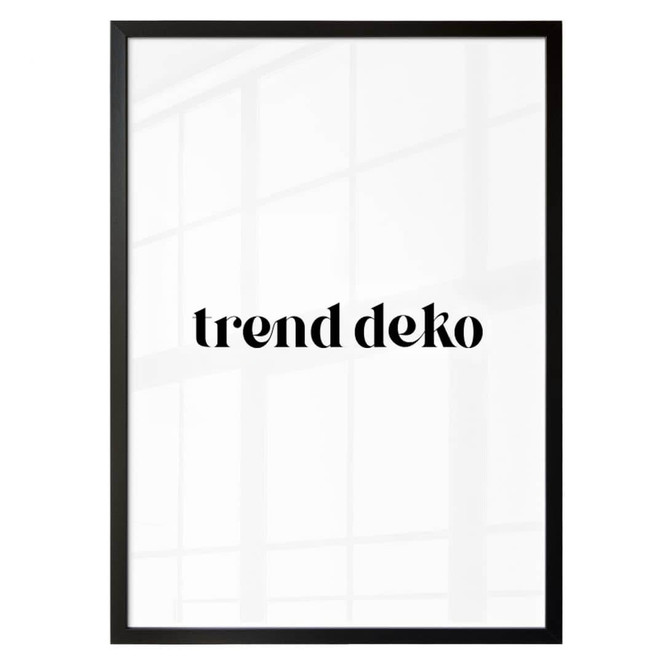 Bilderrahmen aus Holz - schwarz - 30x40cm - Bild 1