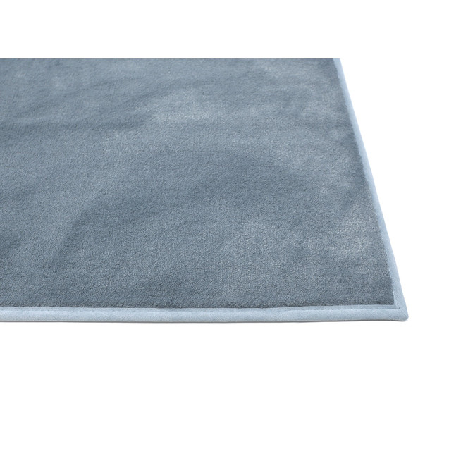 Samantha Velours Paspelteppich Wunschmass in Blue