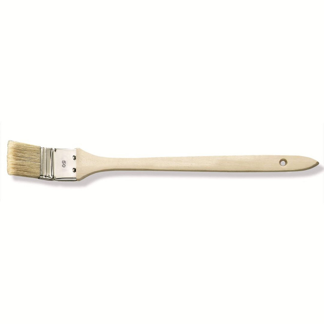 Eckenpinsel 50mm, Reine Borste mit Holzstiel - Bild 1