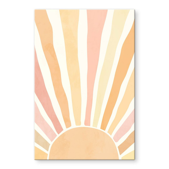 Acrylgasbild Boho Sonnenstrahlen - Manovski