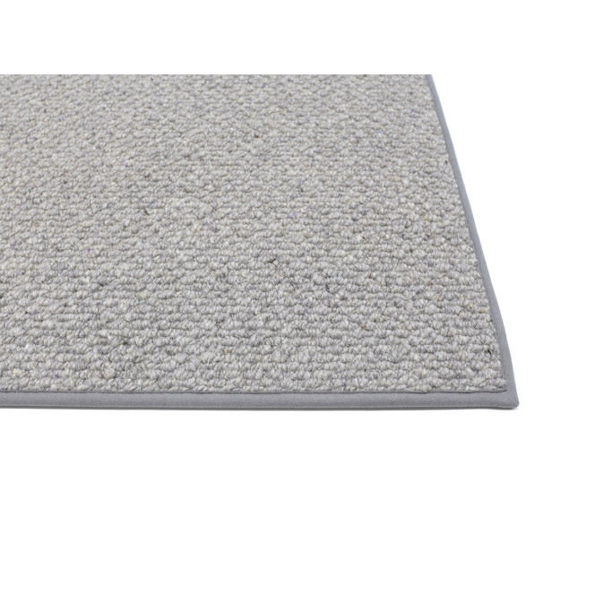 Bern Paspelteppich Rechteck Wunschmass in Grau