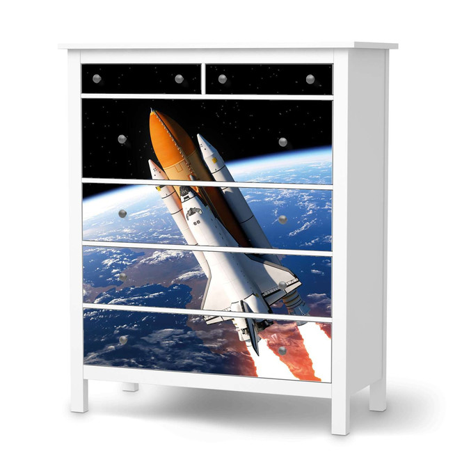 Klebefolie IKEA Hemnes Kommode 6 Schubladen - Space Traveller- Bild 1